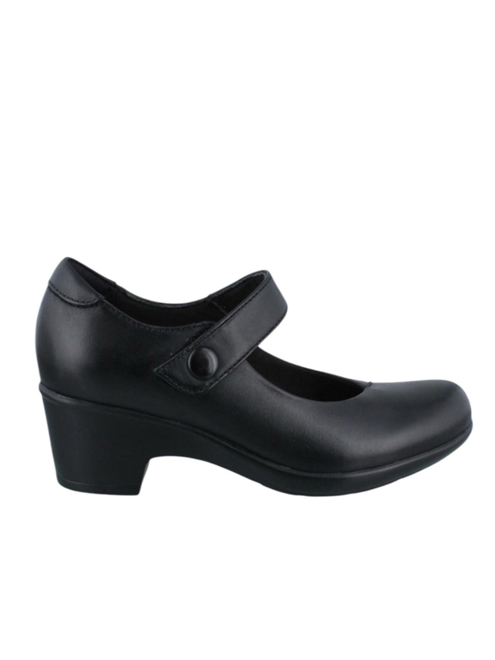 Clark's Genette Mable Black Leather Mary Jane Heel 7.5 NWT